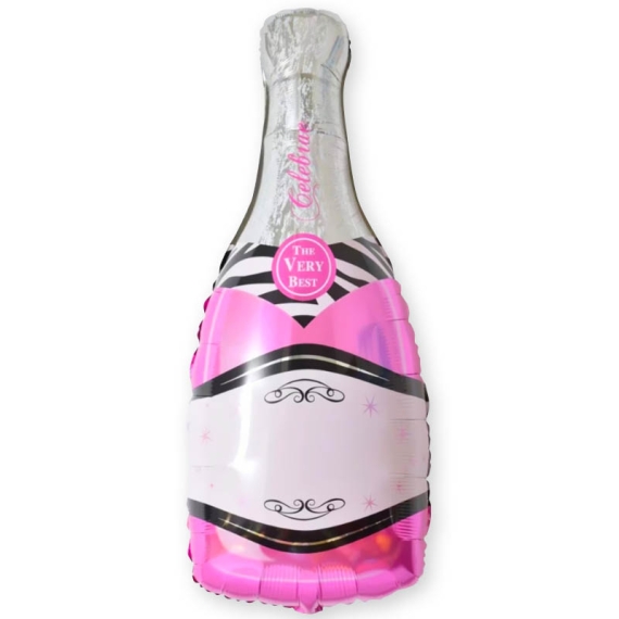  Бутылка шампанского розовая